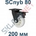 Колесо полиамидное SCnyb 80 200 мм с тормозом Китай в Волгограде